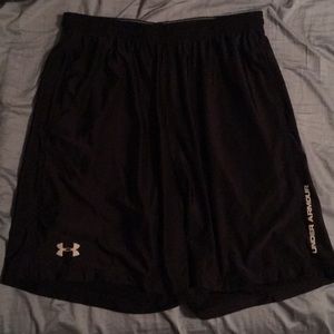 Black Under Armour gym shorts